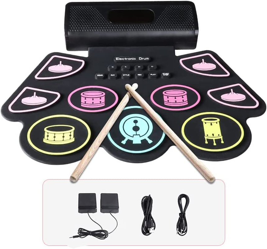 Diy Electronics Projects For Adults - Digital Drum Set Silicone Portable Roll