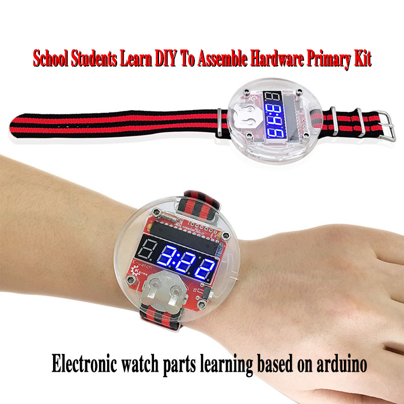 Diy Electronics Parts - Single Chip LED Kit Clock DIY