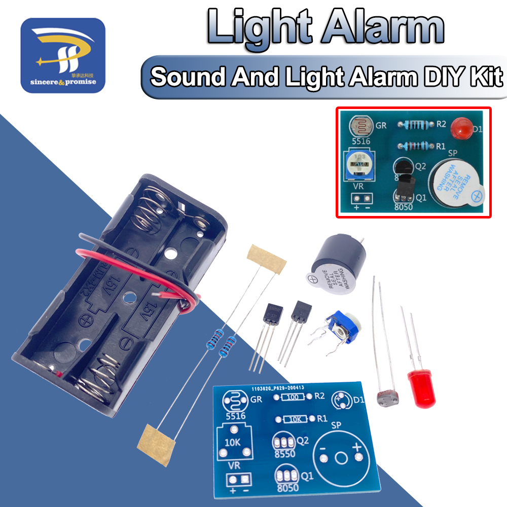 Diy Electronics Music - Photosensitive Sound Light Alarm DIY Kit