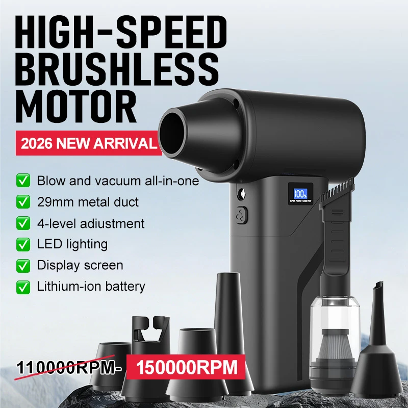Diy Electronics Workshop - 150000RPM Turbo Fan Mini Blower Cordless