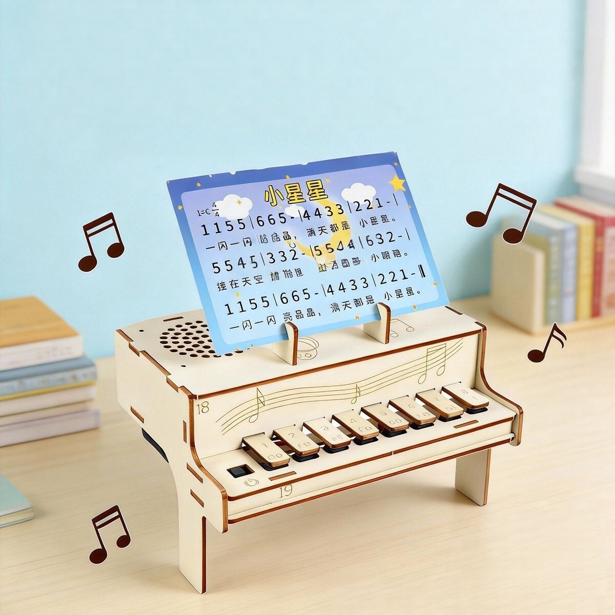 Diy Electronics Kits For Adults - DIY Wooden Electronic Piano Model STEM