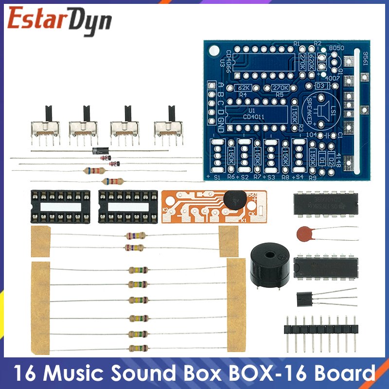 Diy Electronics Music - 16 Music Sound Box BOX-16 Board