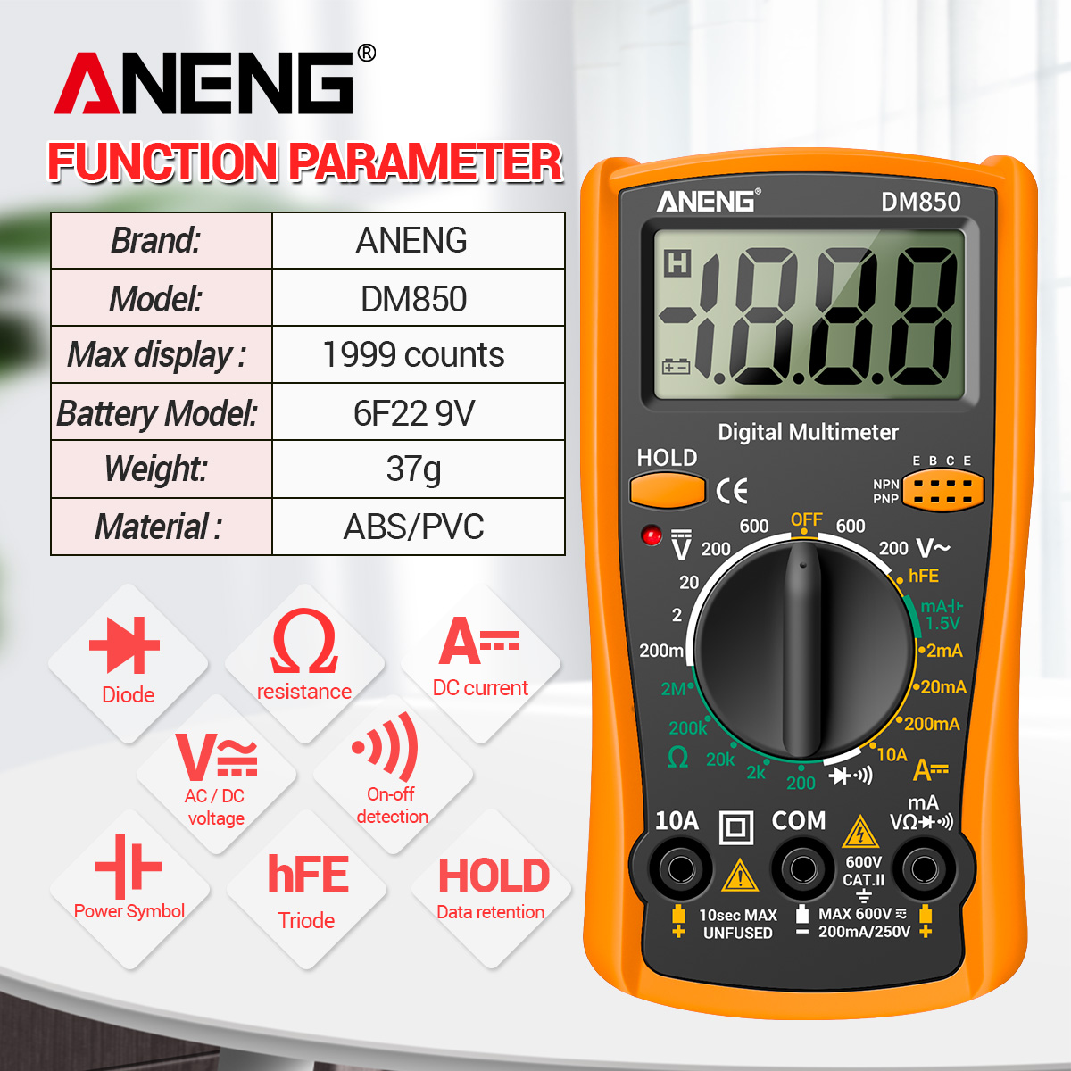 Multi functional digital displ - Multimeter Digital 评论和价格