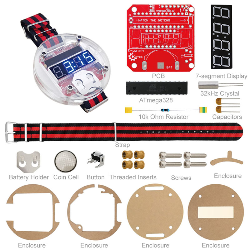 Single Chip LED Kit Clock DIY  - Diy Electronics Parts 评论和价格