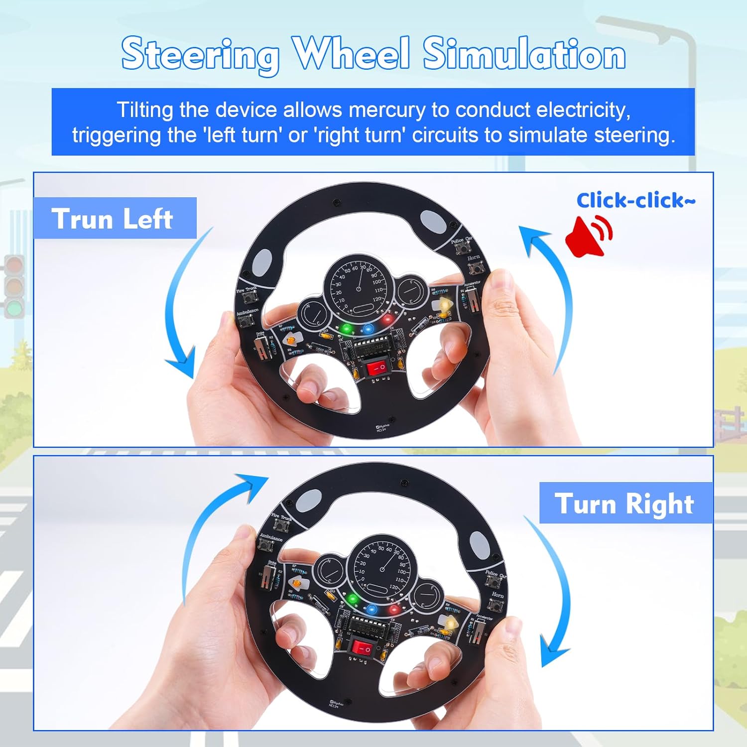 Car Steering Wheel DIY Solderi - Diy Electronics Kits For Adults 评论和价格