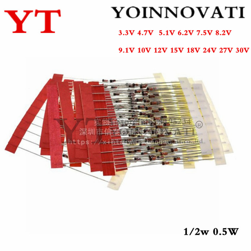 1/2w 0.5W Zener Diode 3.3-30V  - Best Diy Electronics Kits 评论和价格