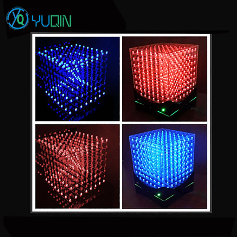 DIY 3D8 LED Cube Kit 8x8x8 wit - Diy Electronics Music 评论和价格