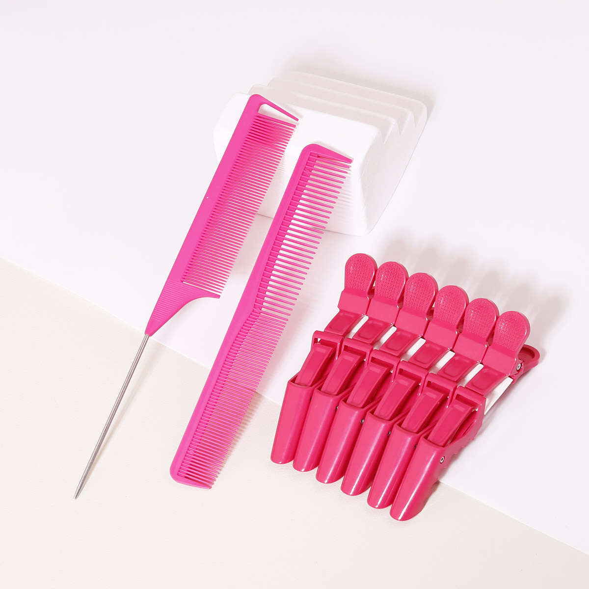 8pcs Hair Comb Set - Hair Tip  - Crocodile Clip Set 评论和价格