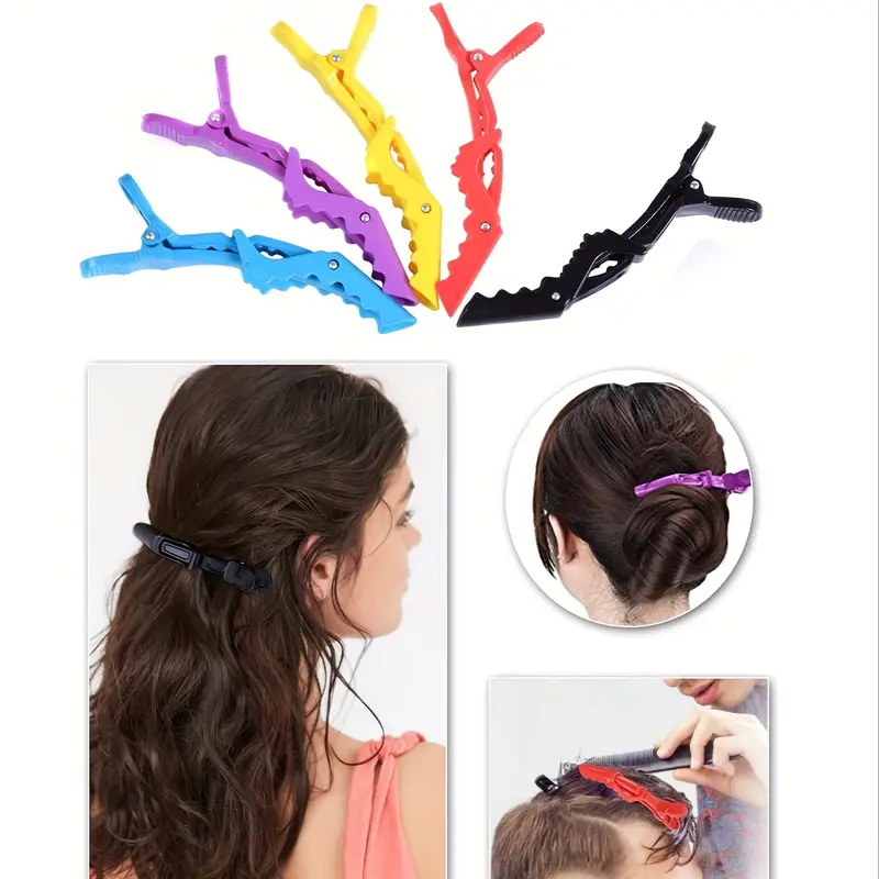 6pcs/Set Crocodile Hair Clips  - Crocodile Clip Set 评论和价格