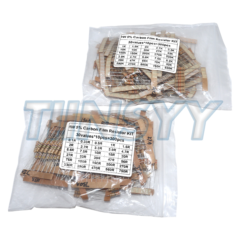 300PCS Resistor Kit 1W 5% Carb - Diy Electronics Com 评论和价格