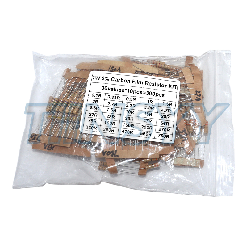 300PCS Resistor Kit 1W 5% Carb - Diy Electronics Com 评论和价格