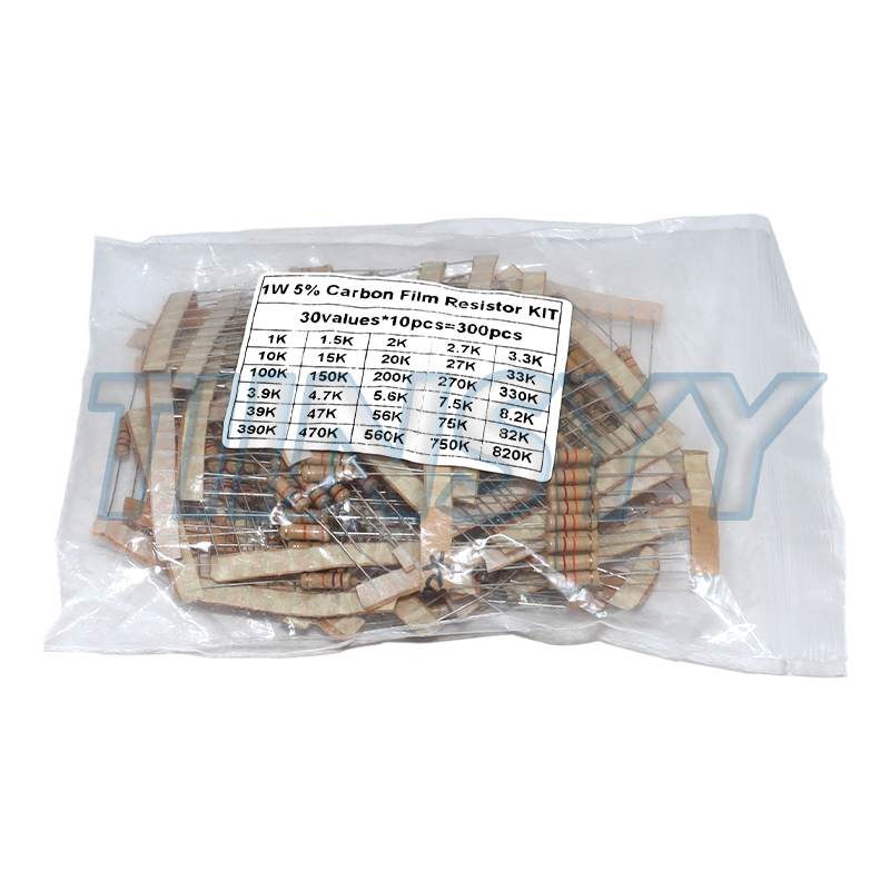 300PCS Resistor Kit 1W 5% Carb - Diy Electronics Com 评论和价格