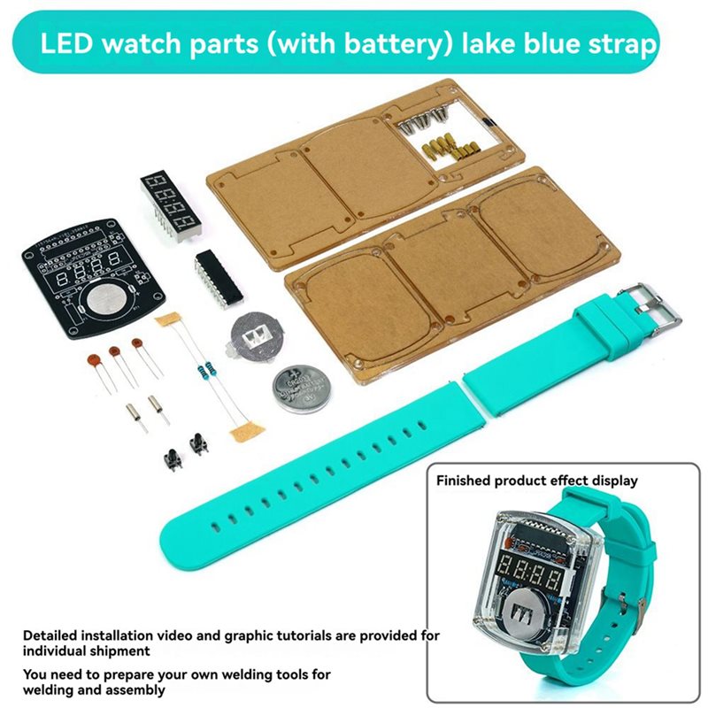 2X DIY Watch LED Watch Electro - Diy Electronics Youtube 评论和价格