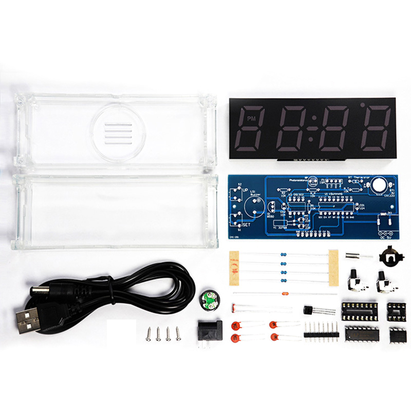 Digital Tube DIY Clock Kit Tem - Diy Electronics Youtube 评论和价格