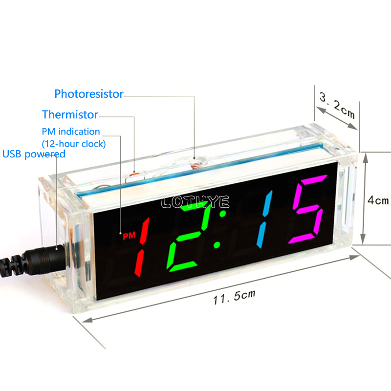 Digital Tube DIY Clock Kit Tem - Diy Electronics Youtube 评论和价格