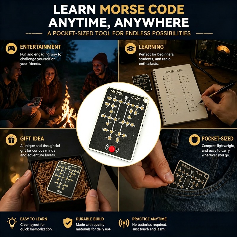 Morse Code Trainer Card Pro Le - Diy Electronics Projects For Adults 评论和价格