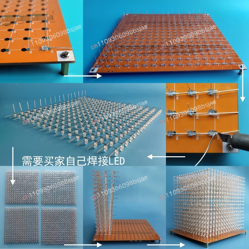 3D16MINI Light Cube Kit 16X16X - Diy Electronics Parts 评论和价格