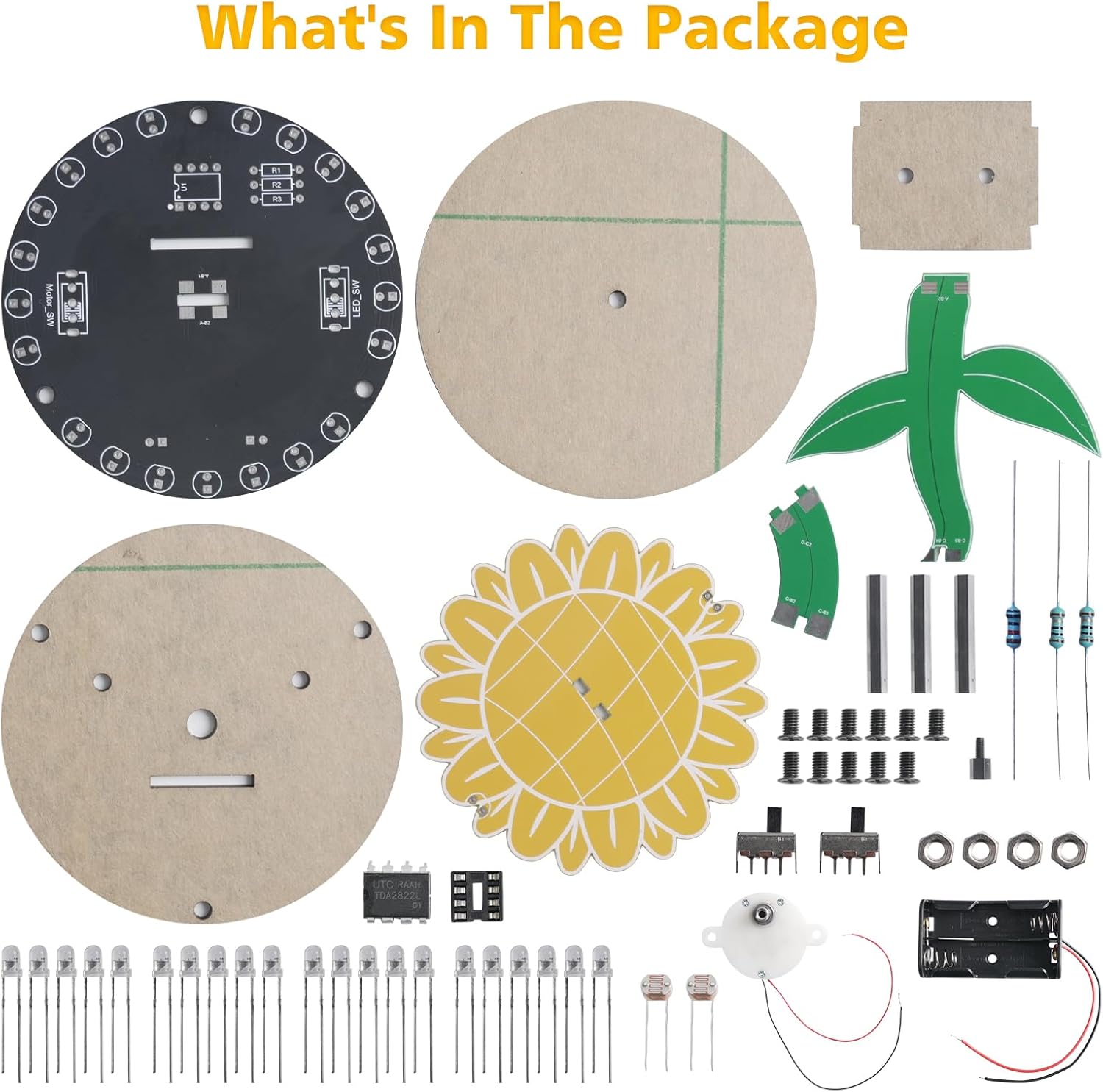 Light Chasing Sunflower Solder - Diy Electronics Projects For Adults 评论和价格