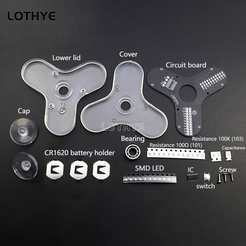 LED Fidget Spinner Manufacture - Diy Electronics Parts 评论和价格