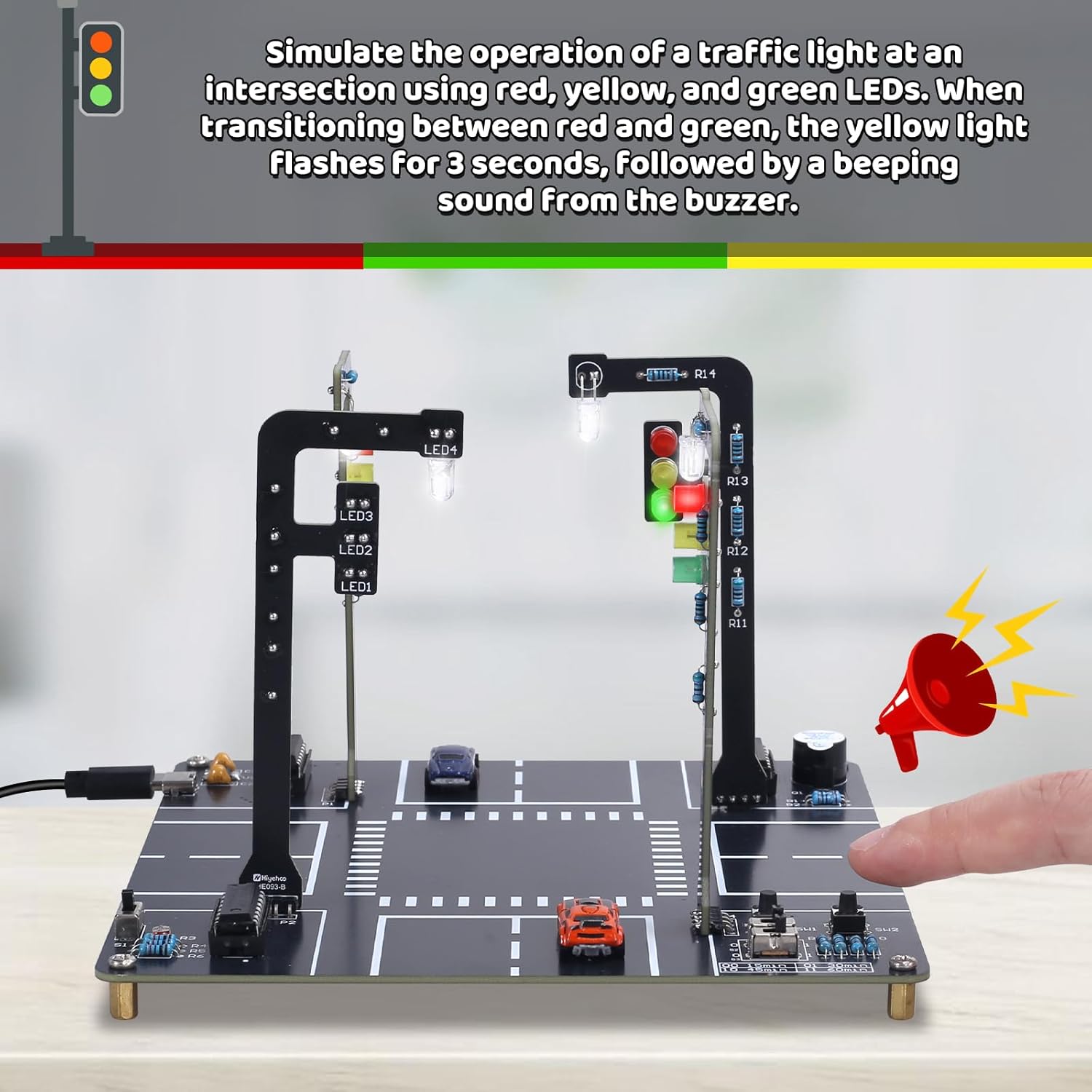 LED Traffic Light Simulator So - Diy Electronics Projects For Adults 评论和价格