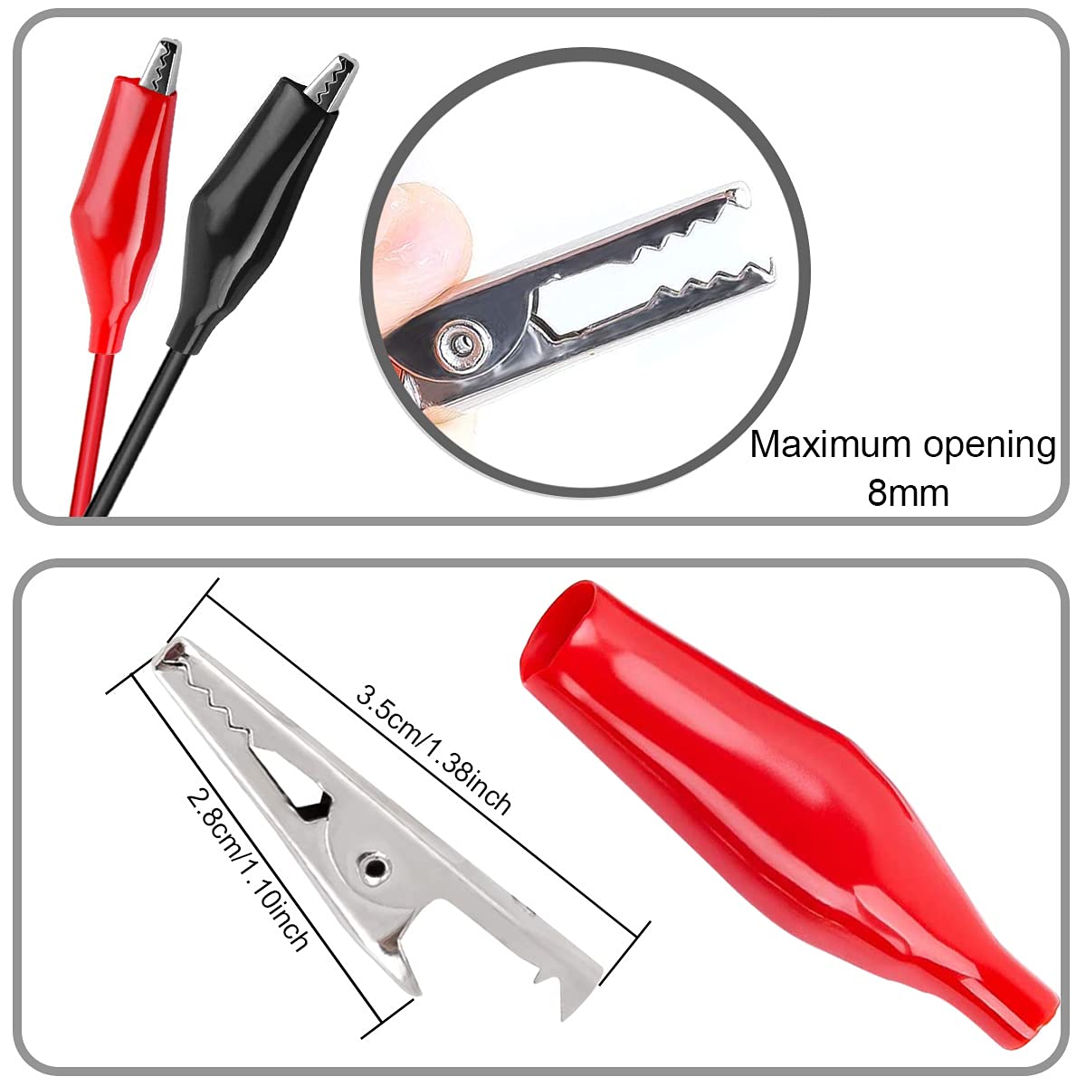 Alligator Clip to USB, Crocodi - Crocodile Clip Set 评论和价格