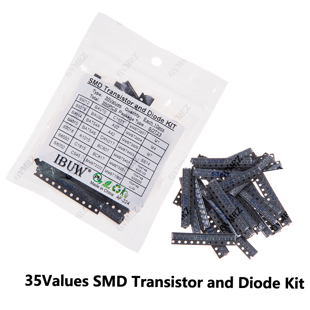 350PCS 35Values SMD Transistor - Diy Electronics Com 评论和价格