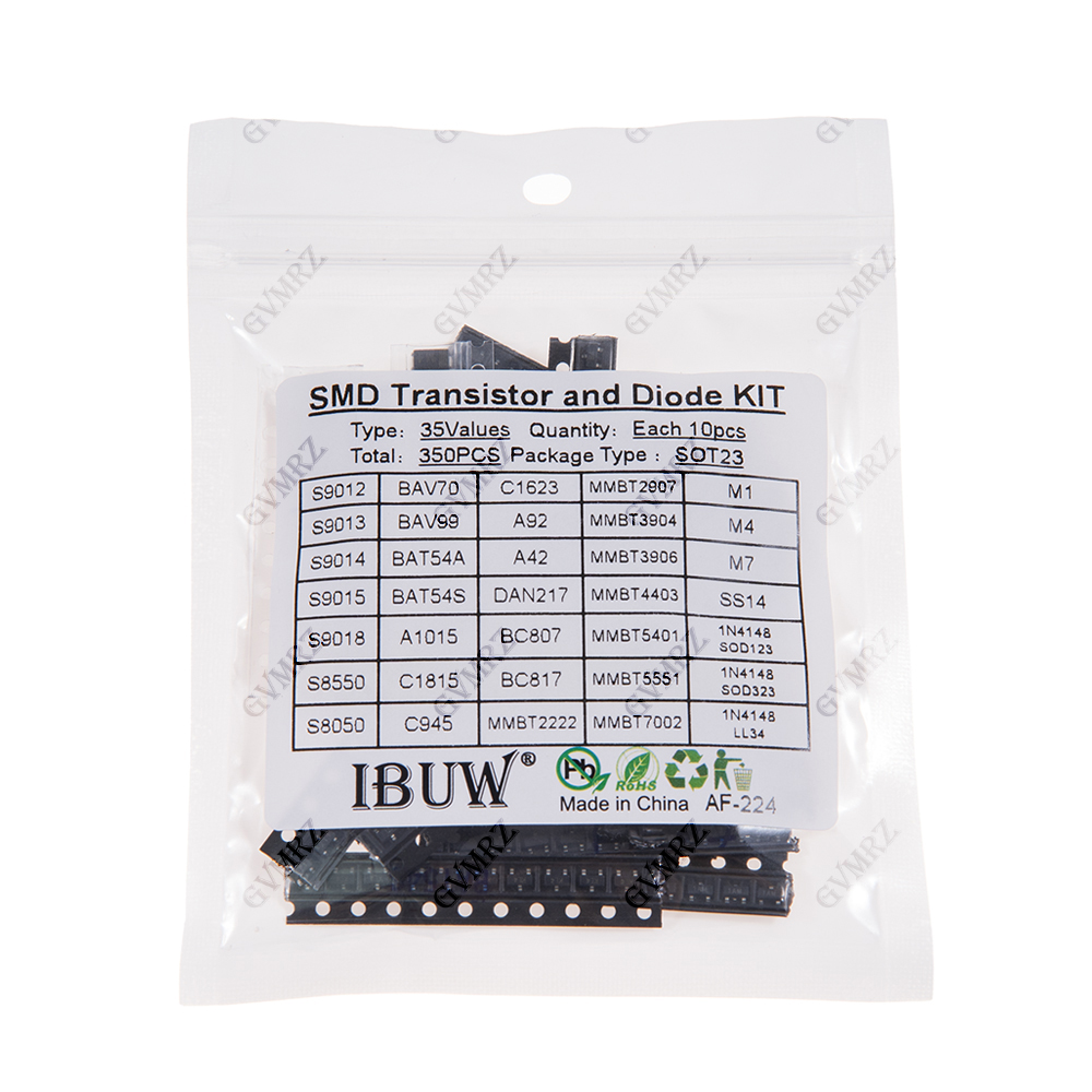 350PCS 35Values SMD Transistor - Diy Electronics Com 评论和价格