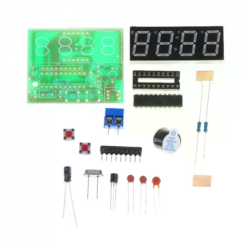 DIY Digital LED Clock Kit 4 Di - Diy Electronics Workshop 评论和价格