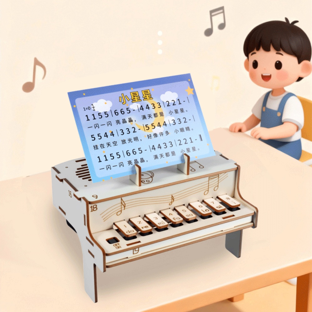 DIY Wooden Electronic Piano Mo - Diy Electronics Kits For Adults 评论和价格