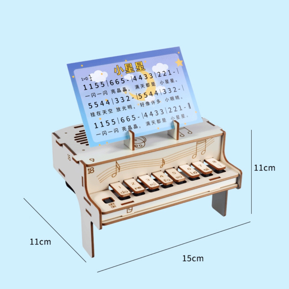 DIY Wooden Electronic Piano Mo - Diy Electronics Kits For Adults 评论和价格