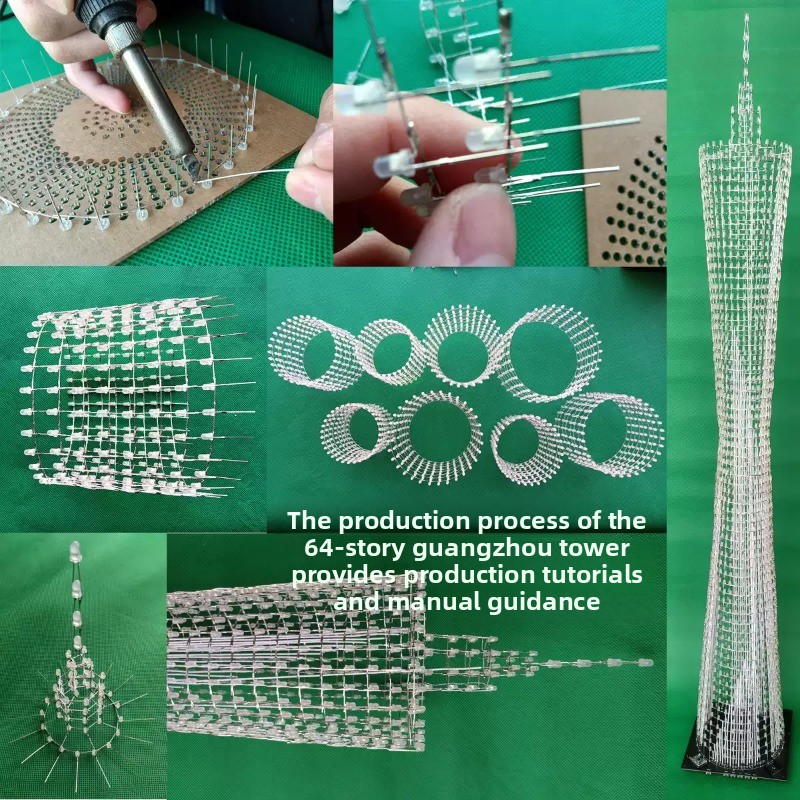 64 Layers Canton Tower DIY Ele - Diy Electronics Com 评论和价格