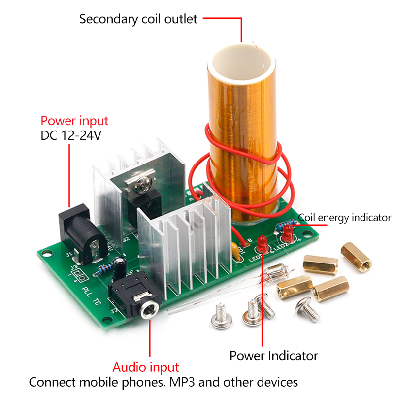 Mini Tesla Coil DIY Electronic - Diy Electronics Music 评论和价格