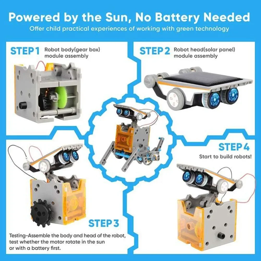 13 in 1 Solar Powered Robot Sc - Diy Electronics Com 评论和价格