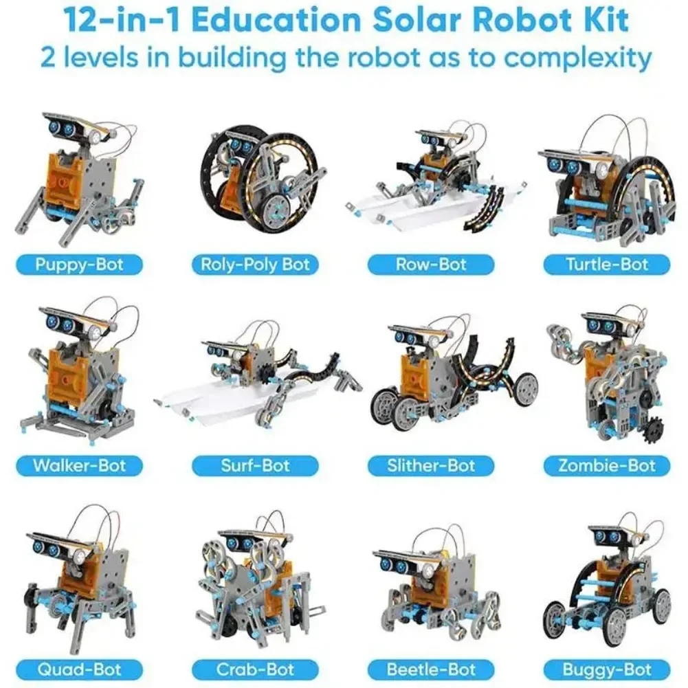 13 in 1 Solar Powered Robot Sc - Diy Electronics Com 评论和价格