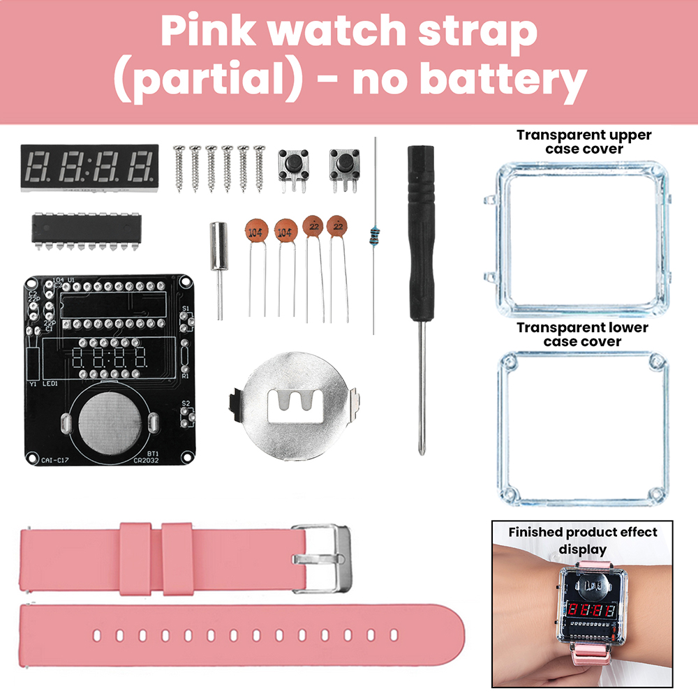 DIY Electronic Watch Kit 0.28' - Hobby Diy Electronics Kit 评论和价格